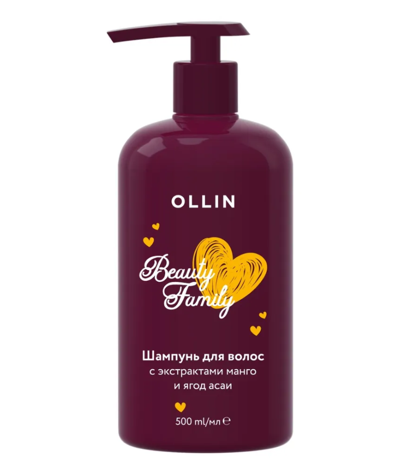 Ollin,Шампунь для волос с экстрактами манго и ягод асаи, Фото интернет-магазин Премиум-Косметика.РФ